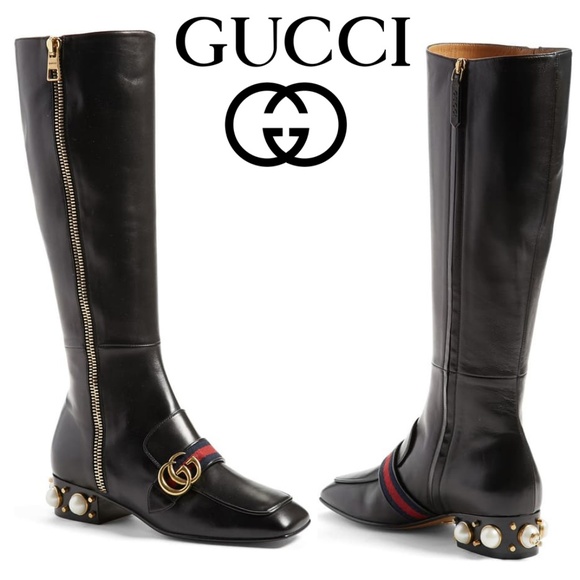 Gucci Shoes - New GUCCI Peyton Embellished Riding Boot (size 38)